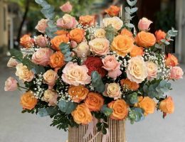 Giỏ Hoa Tươi Đẹp 08